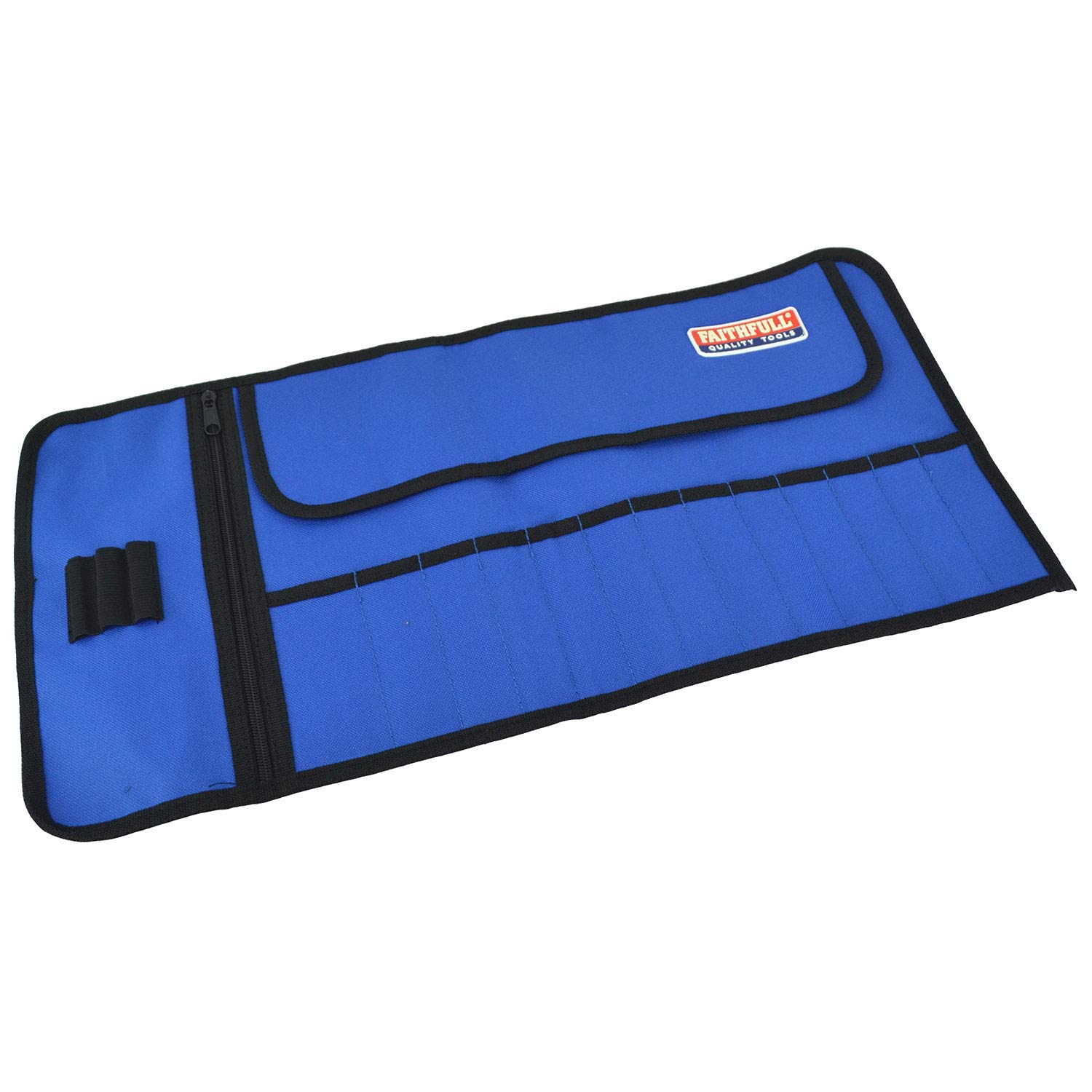 Faithfull FAIBR13 13 Pocket Tool Bit Roll Includes Zip Up Compartment