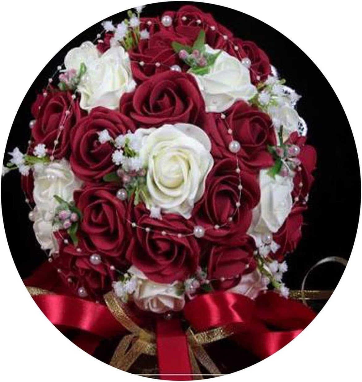 Amazon Com Wbeauty Wedding Bouquet Pink Red White Bridal