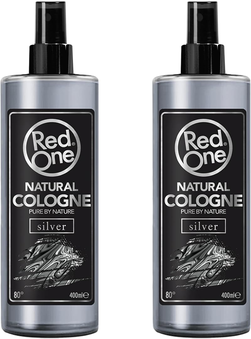 Redone Silver Aftershave Cologne Spray Men Barber Grooming 2x 400ml 800ml Set