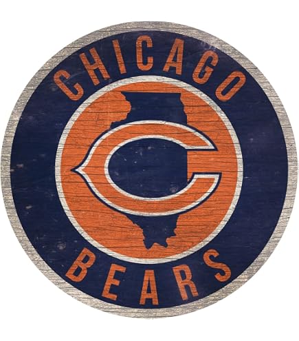 Sports Decor Chicago Cubs Wood Sign - 12 Inch Circle With State And ...