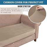 BXFUL Sofa Seat Cushion Cover Stretch Velvet 1-Seater Sand Couch Slipcover view 7