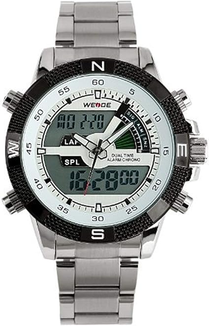 stainless steel case digital watch