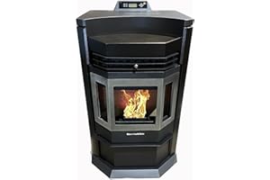 Comfortbilt Pellet Stove-HP22-N SS Brown EPA 80 lbs. Hopper Capacity Stainless Trim