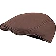 FEINION Men Cotton Newsboy Cap Soft Fit Cabbie Hat