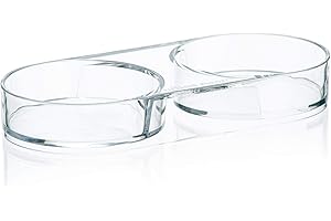 Salt and Pepper Mill Tray - Acrylic Transparent Mill Rest by urban noon - Grinders up to 2.2 inches in diameter