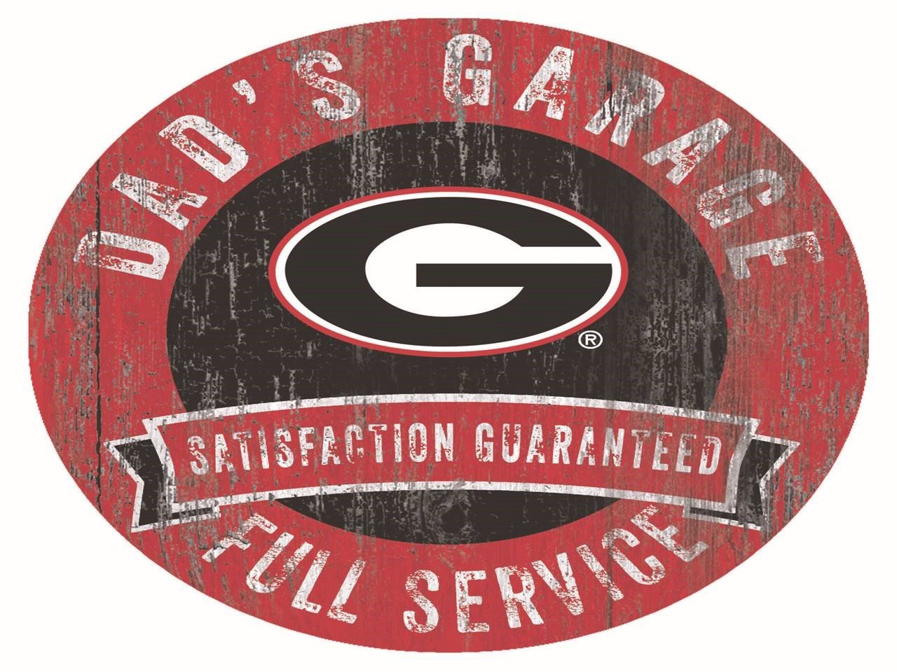 Fan Creations Ncaa Alabama Crimson Tide 12 Round Dads Garage Wood