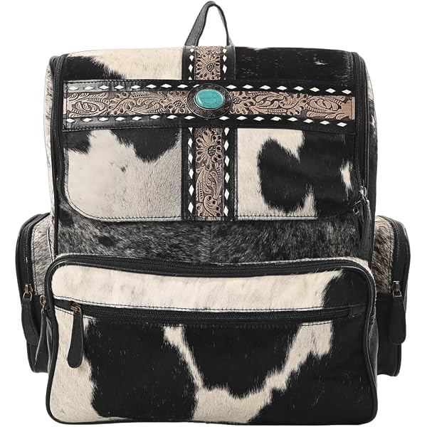 Amazon.com: American Darling Backpack Hand Tooled Hair On  display picture 2