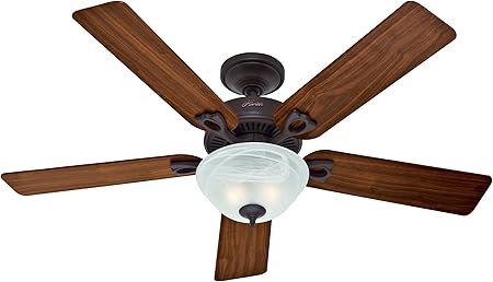 Hunter 28674 Dominion 52 Inch 5 Blade Single Light Ceiling Fan