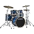 Yamaha Stage Custom Birch 5pc Shell Pack with a 22" Kick 14” Snare Drum in Deep Blue Sunburst for Students and Working Drummers (SBP2F50DUS)