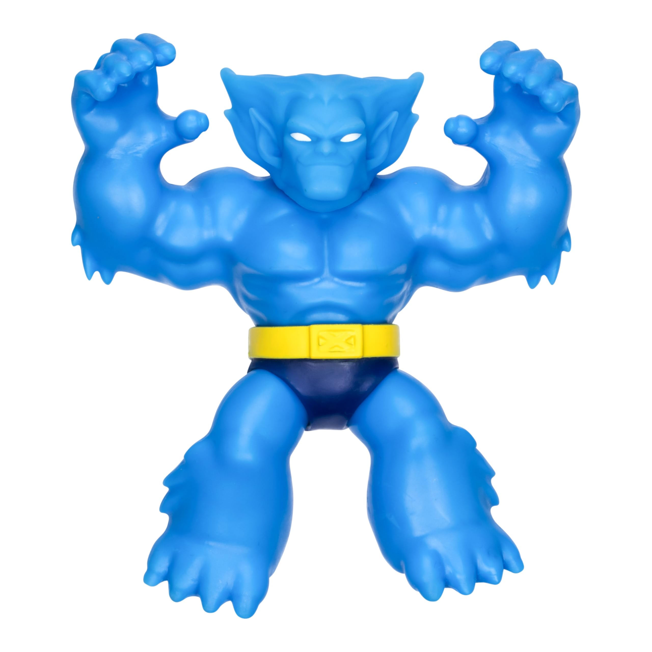 Heroes of Goo Jit Zu Marvel Studios X-Men '97 Beast Stretchy Action Figure, With Metallic Rheoscopic X-Gene Filling. Stretch Him to 3 Times His Size!