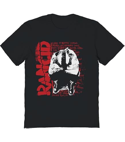 Amazon.com: 2Bhip Rancid Skeleton Guitarist Punk Rock Graphic Mens