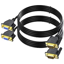 UV-CABLE 2-Pack VGA Extension Cable 6ft, VGA Cable