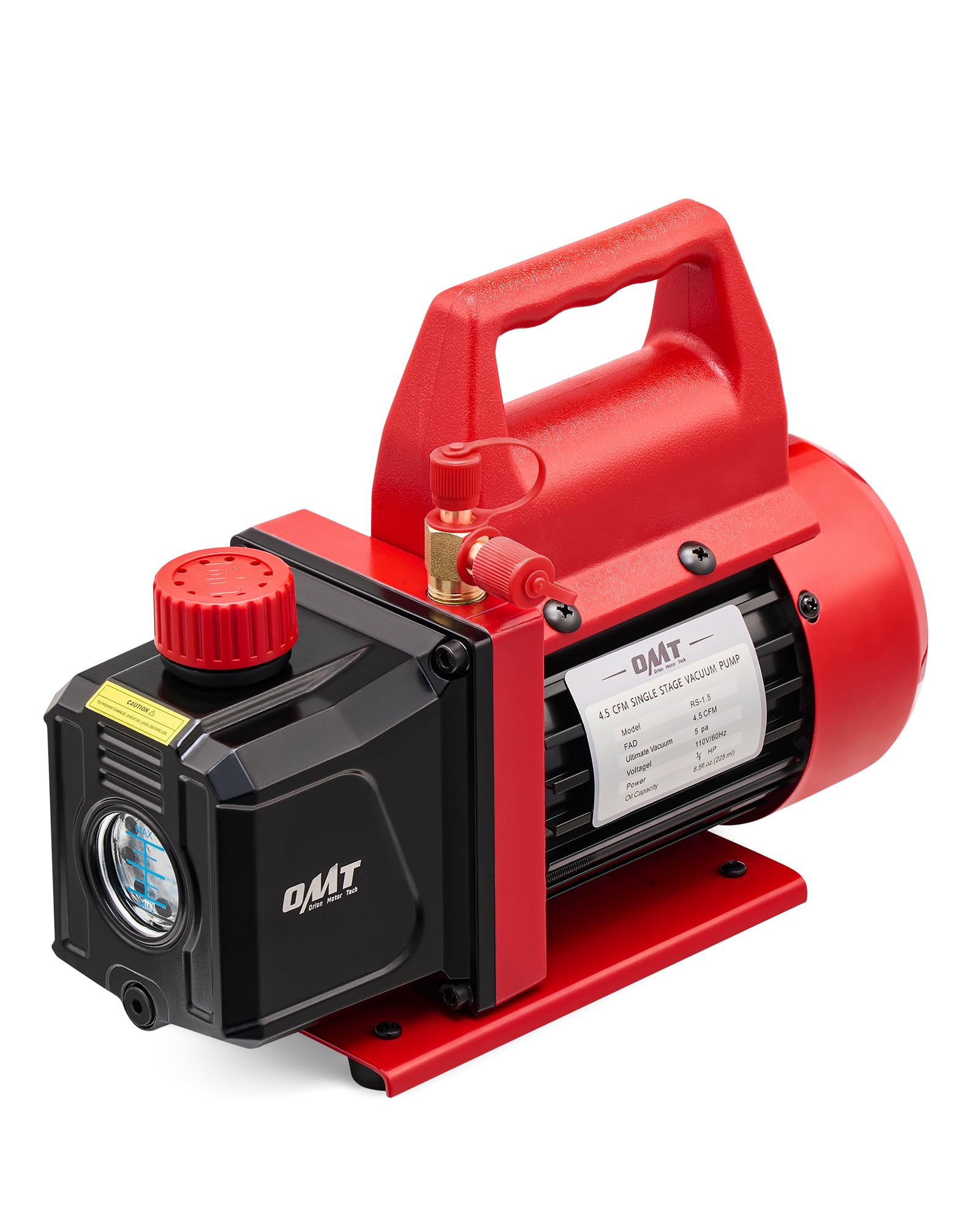 Orion Motor Tech Vacuum Pump, 4.5 cfm 1/3 hp HVAC
