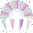 GDZRDFLH 24 pcs Party Blowers, Noise Makers Glitter Metallic Fringed Party Horns for Birthday Blow Horns Graduation Sporting Party Favors Supplies