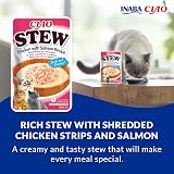 INABA Ciao Stew Wet Cat Food Chicken with Salmon 12 Packs 480g view 2