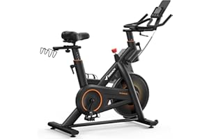 MERACH Magnetic Exercise Bike, Indoor Cycling Bike with Self-Developed App, 350 lbs Weight Capacity & 40 lbs Flywheel, Stationary Bike for Home Gym Fitness
