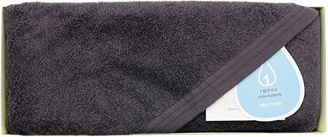 Amazon Hotman ホットマン 1秒タオル 超 吸水 ヘア バスタオル 赤ちゃんの肌 にも優しい タオル ギフト プレゼント 贈り物 ダークグレー タオルセット ホーム キッチン オンライン通販