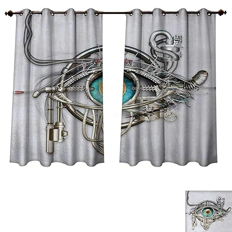Amazon Com Anzhouqux Eye Bedroom Thermal Blackout Curtains