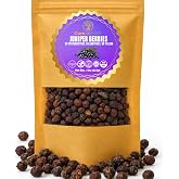 Cure wid Pure Dried Juniper Berries Whole 4oz/114g Wild Harvested | Non-GMO Additive Free Organic Juniper Berries For Juniper Berry Tea,Seasoning,Sauces,Marinades,Gin Flavoring | Resealable Bag