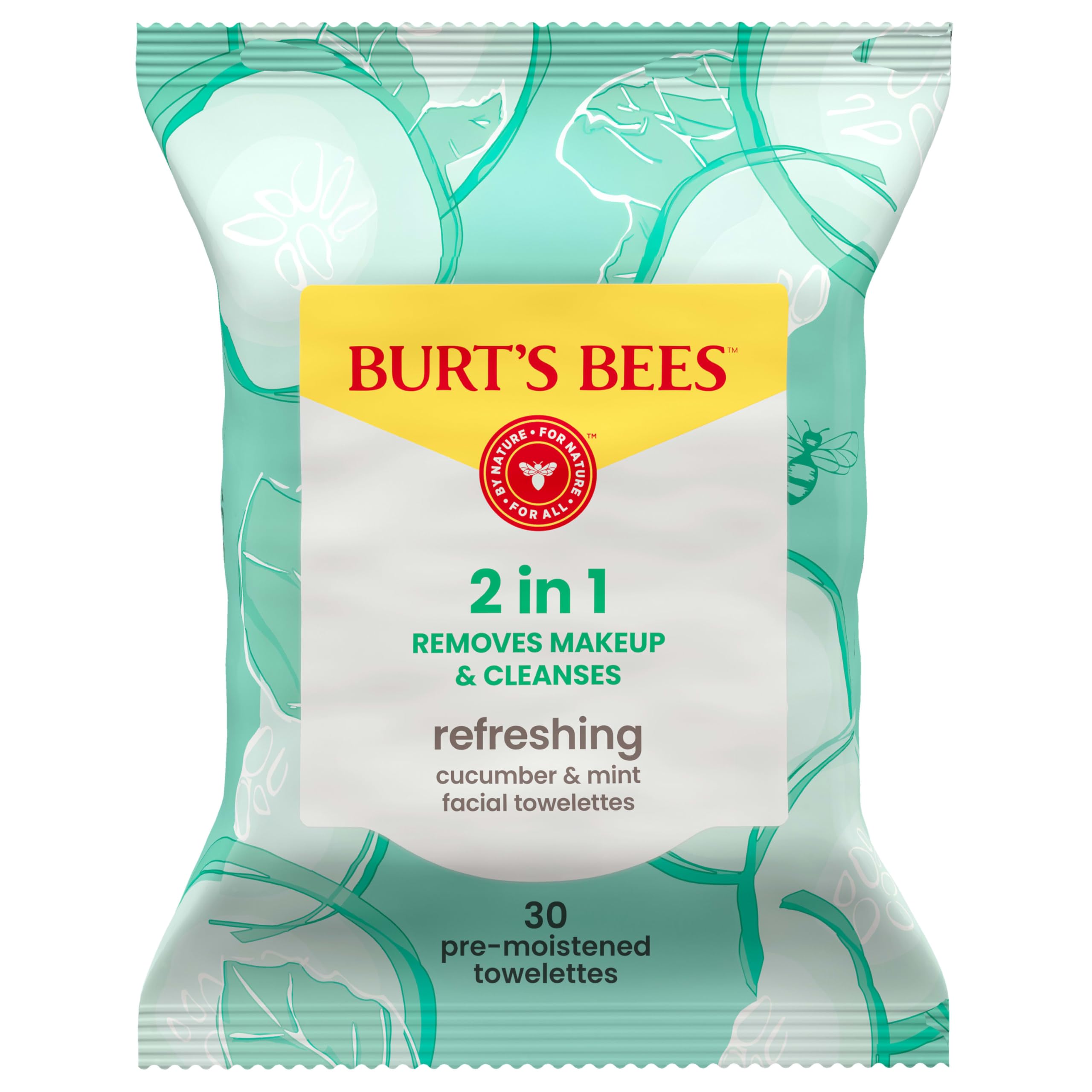 Burt's Bees Facial Cleansing Towelettes, Cucumber & Sage