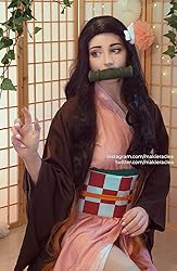 CR ROLECOS Nezuko Kamado Cosplay Costume for Demon