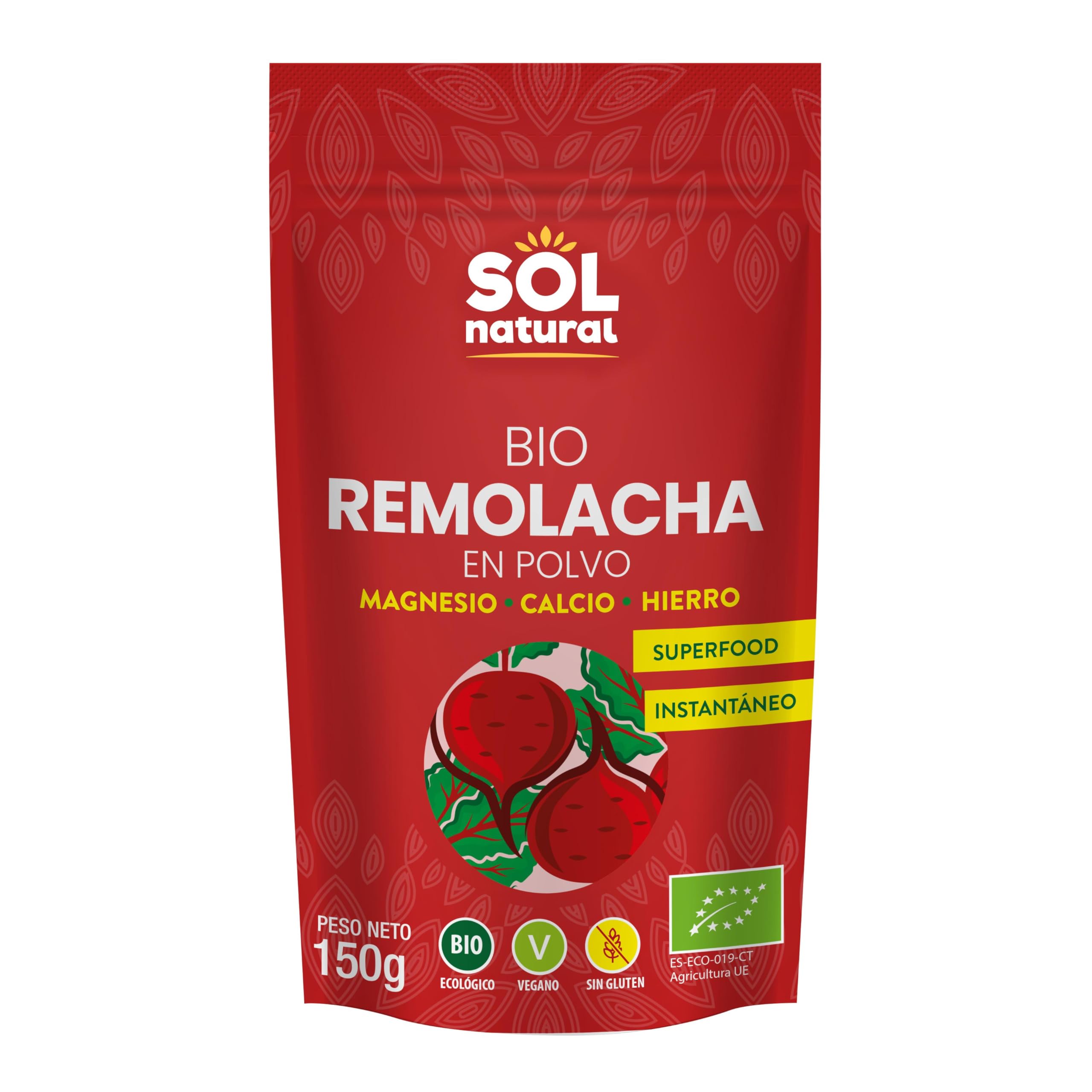 Sol Natural SOLNATURAL RED Bio Powder Beet 150 g, Not Applicable
