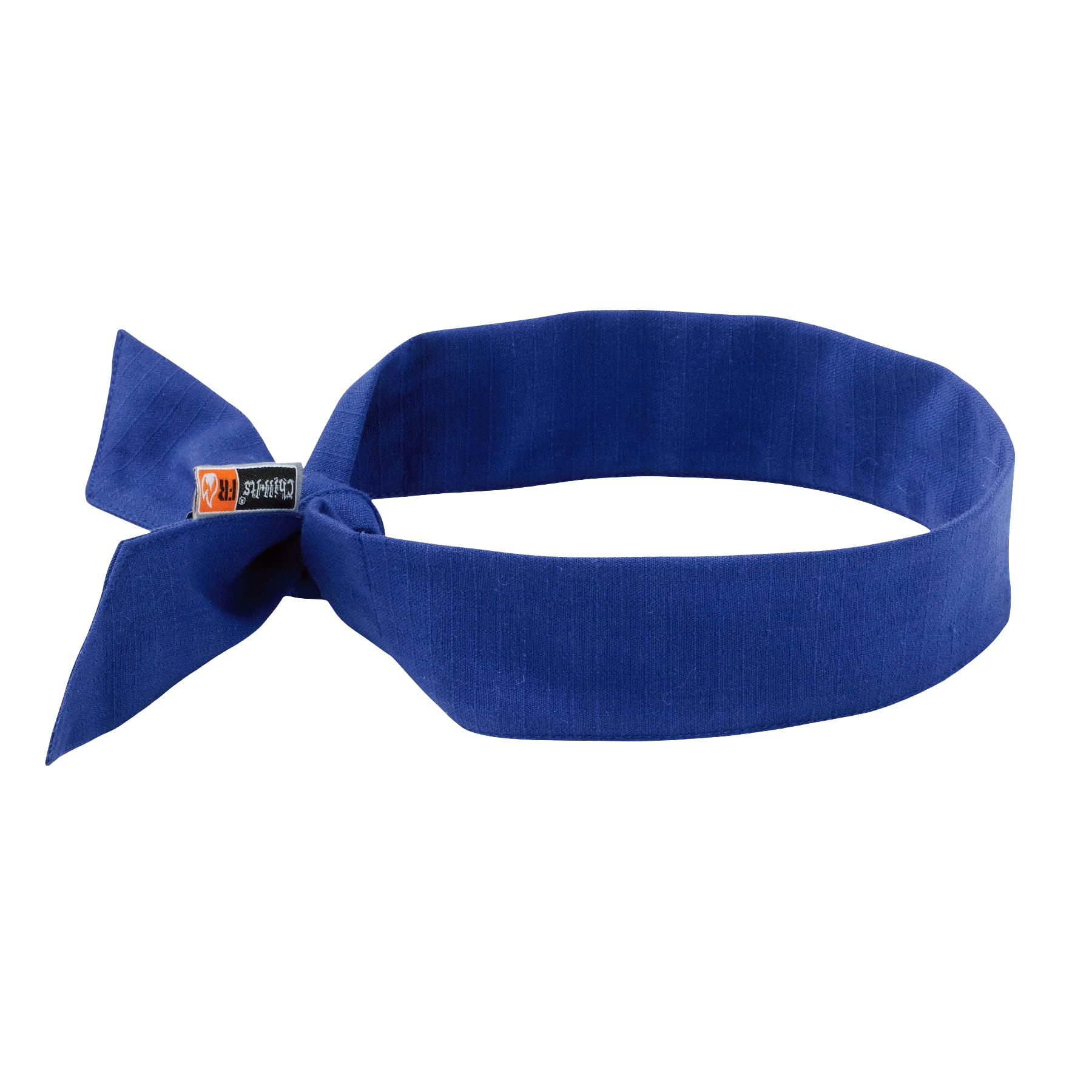 Ergodyne Cooling Bandana, Fire Resistant, Evaporative Polymer Crystals for Cooling Relief, Tie for Adjustable Fit, Chill Its 6700FR,Blue