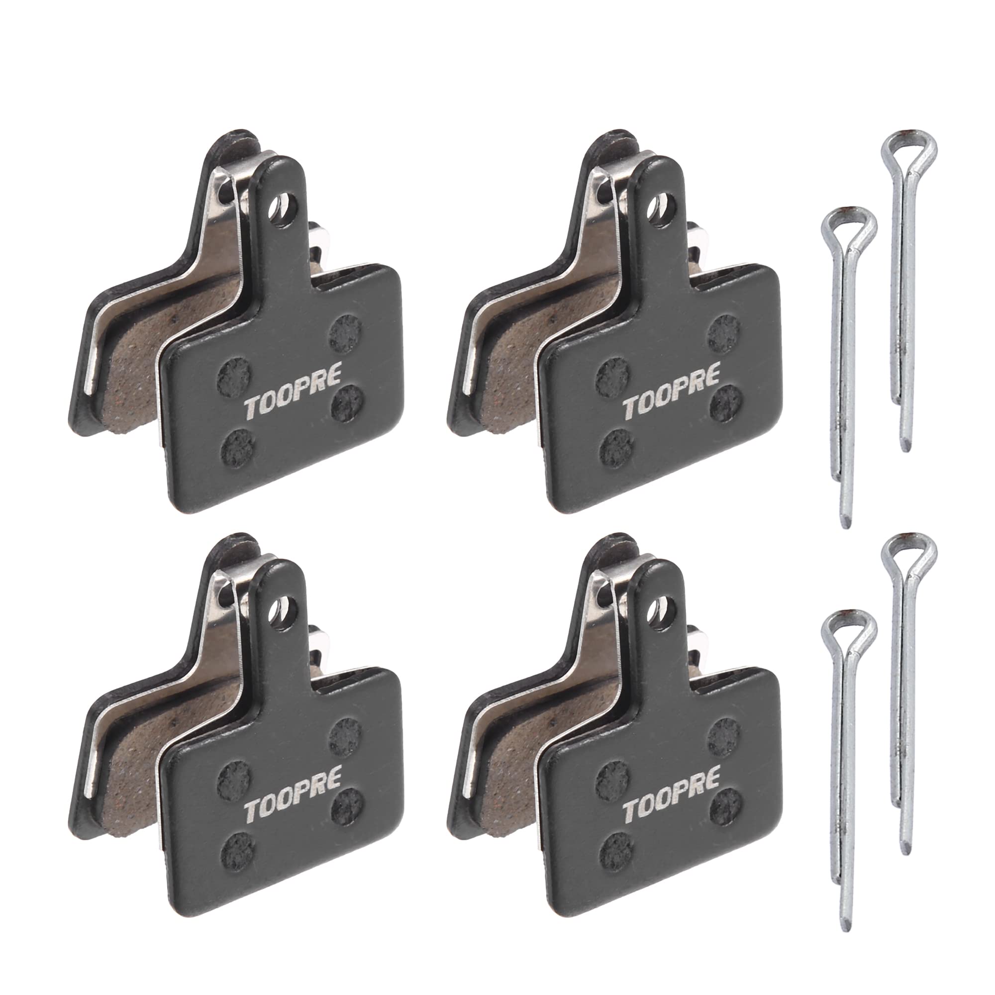 X AUTOHAUX 4 Pair Resin Disc Bike Brake Pads w/Split Pin for Shimano M315 M355