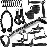 WNOEY Cable Machine Attachment LAT Pulldown Attachments Cable Machine Accessories for Home Gym