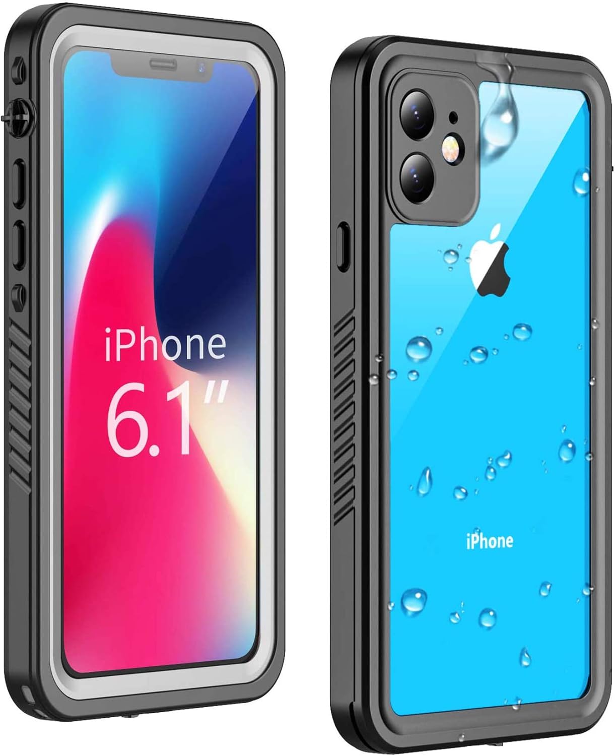 Temdan Waterproof iPhone 11 Case, 360 Full Body Built Amazon.co.uk