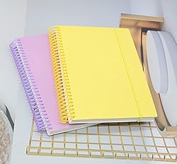 Large Spiral Notebook With Bandage, 2 Pcs 10.2 Inch