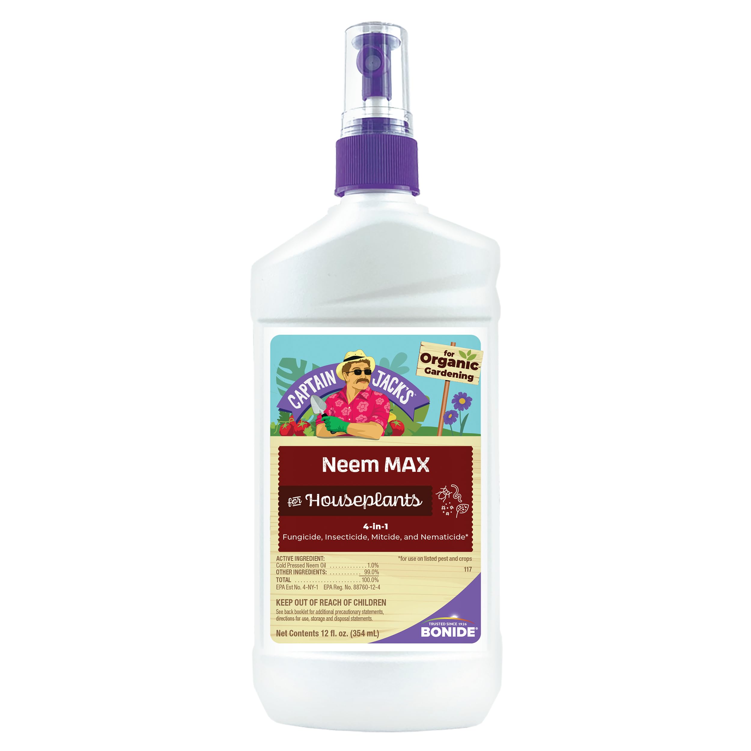 Photo 1 of Bonide Captain Jack's 12 oz Neem Max Ready-to-Use Spray for Houseplants Indoors