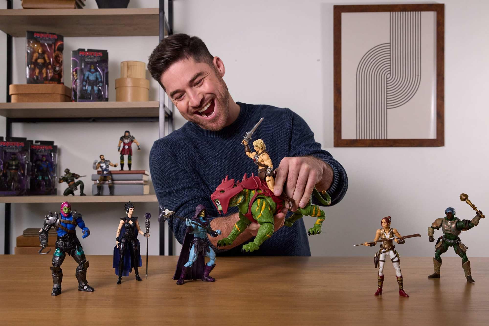 Masters of the Universe Chronicles Actionfigur Battle Cat, Maßstab 1:12, detailgetreu zum Film von 2026, Glasaugen und bewegliches Maul, Tiger mit Sattel und Panzerung, JKJ32 2