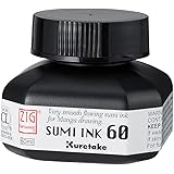 Zig Sumi Pen Ink 60ml, Black