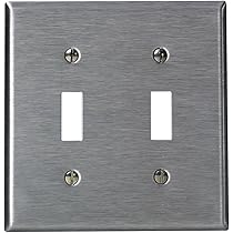 Leviton 1-Gang Duplex Device Receptacle Wallplate, Standard