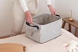 Brabantia Foldable Laundry Basket 35L Grey with Soft Handles view 6