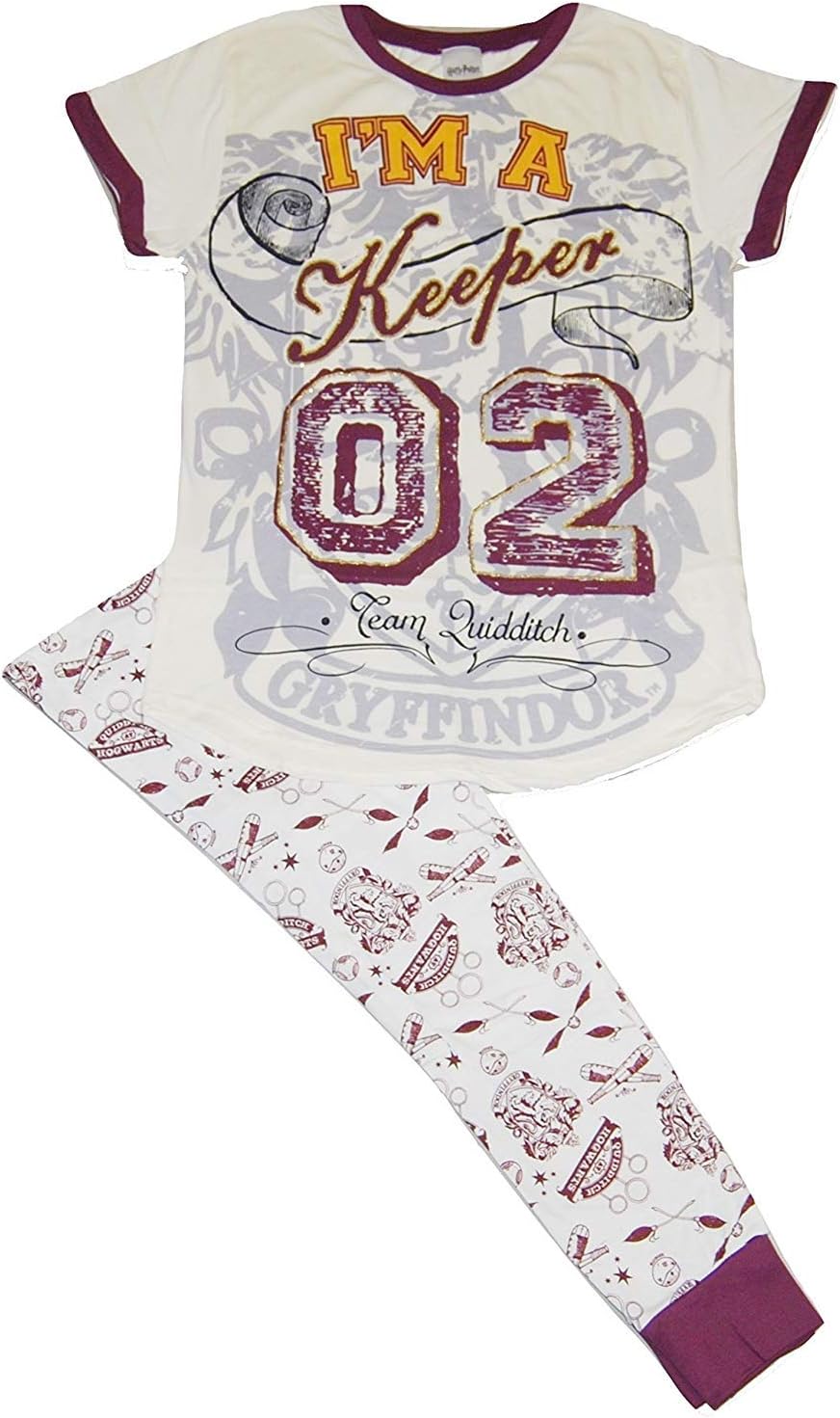 F4S® Womens Plus Size Assorted Comics Short Sleeves Long Pyjama Set 8-22