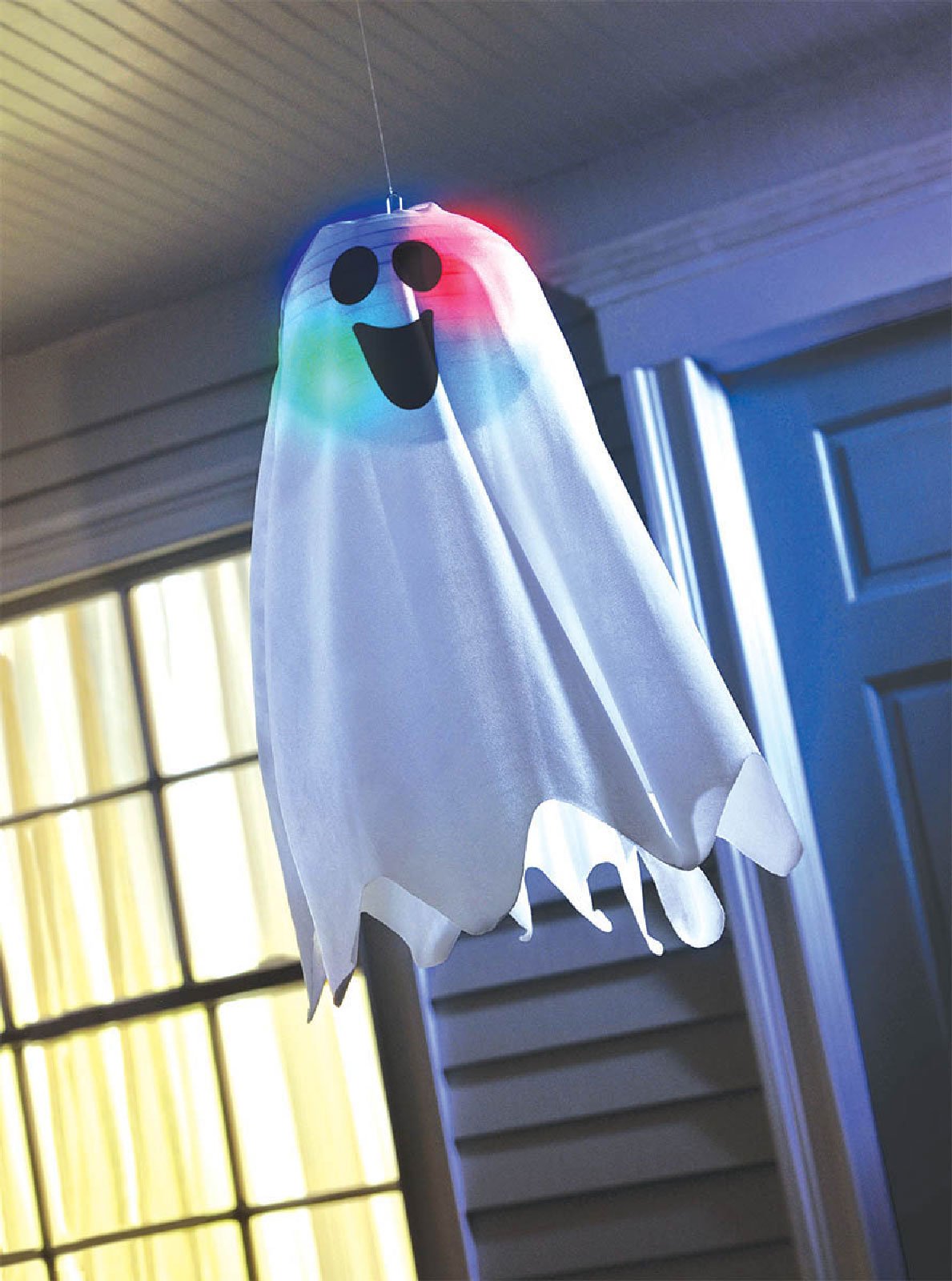 Amscan 670380 Halloween LightUp Ghost Fabric Hanging