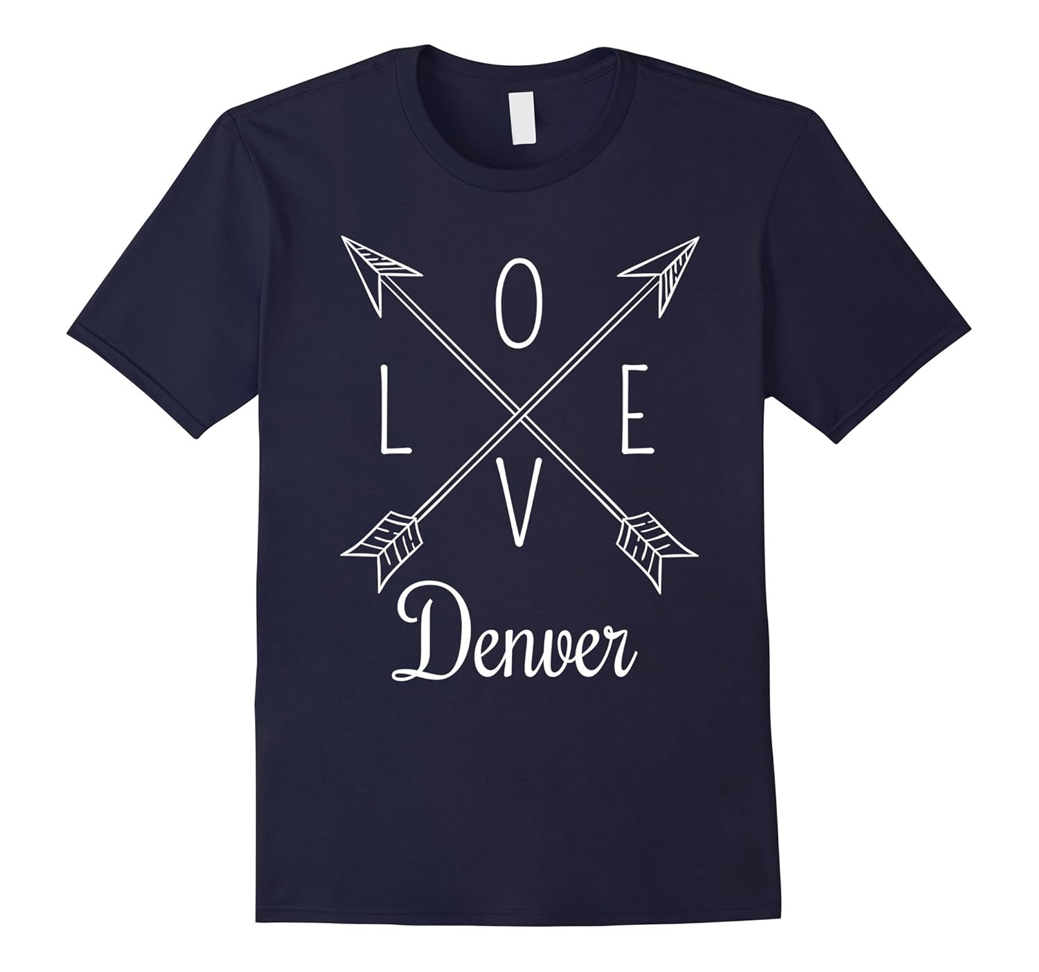 Denver Colorado Love Arrow Souvenir T-Shirt-ANZ