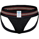 Bike Men’s Original #10 Jockstrap – Black Athletic Underwear with Support Pouch & Wide Waistband