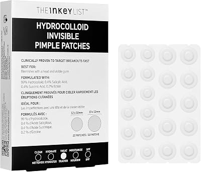 The INKEY List Hydrocolloid Pimple Patches 22– Invisible Spot Cover