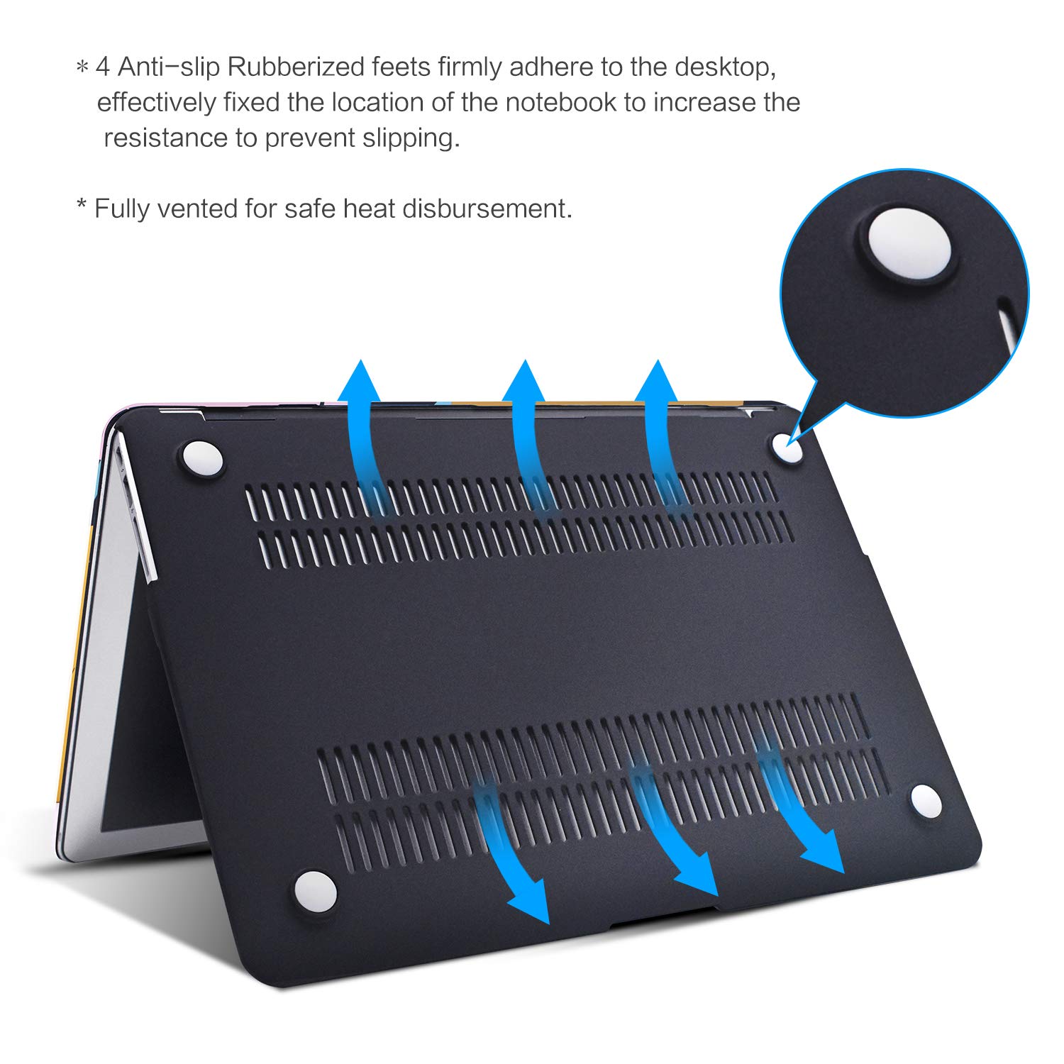 MacBook Air 13 Inch Case, TeenGrow Plastic Hard Protective Smooth MacBook Shell Case Keyboard Cover MacBook Air 13\