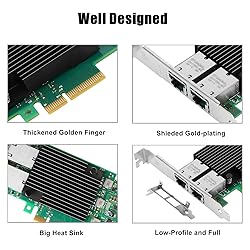 Vogzone 10Gb PCI-E NIC Network Card for Intel