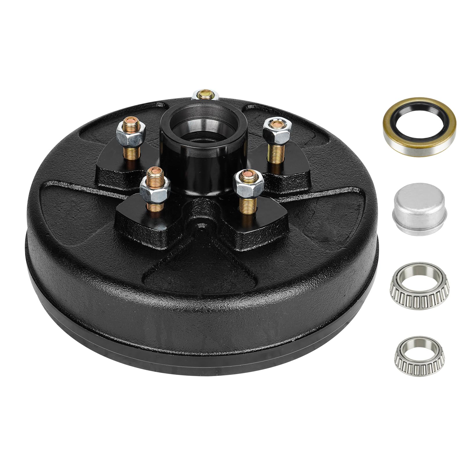 Photo 1 of ****No completely ****
Youxmoto Trailer Brake Drum Kit, 5-Hole, 4.5" Bolt Circle, for 3500 Lbs Axles, Replacement 10" Trailer Brake Hub Drum Assembly, for Dexter Rvs, for Trailer and Semi Truck