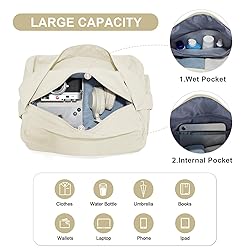 Small Gym Bag with Shoe Compartment, Workout Sport