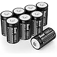 BONAI D Rechargeable Batteries 10,000mAh 1.2V Ni-MH High Capacity High Rate D Size Battery Rechargeable d Cell Batteries high Capacity(8 Pack)