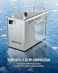 OMTech 6L CW-5200 Water Chiller for Laser Engraver