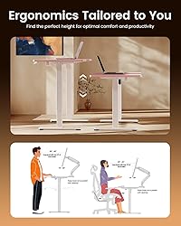 ErGear Height Adjustable Electric Standing Desk, 55