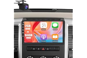 【2+64GB】 Car Radio Stereo 10 Inch Touch Screen for Dodge Ram 1500 2500 3500 2009 2010 2011 2012 with CarPlay Android Auto