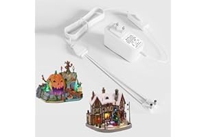 SYFLYH 4.5V Power Adapter for Lemax Halloween and Christmas Lighted Accessory Part #74707 74295 84428 44242 94565 94566 94527 94563 94564 44241 64517 74269 742746(2 Output Connectors)